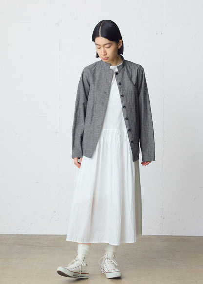 gathered no sleeve one-piece