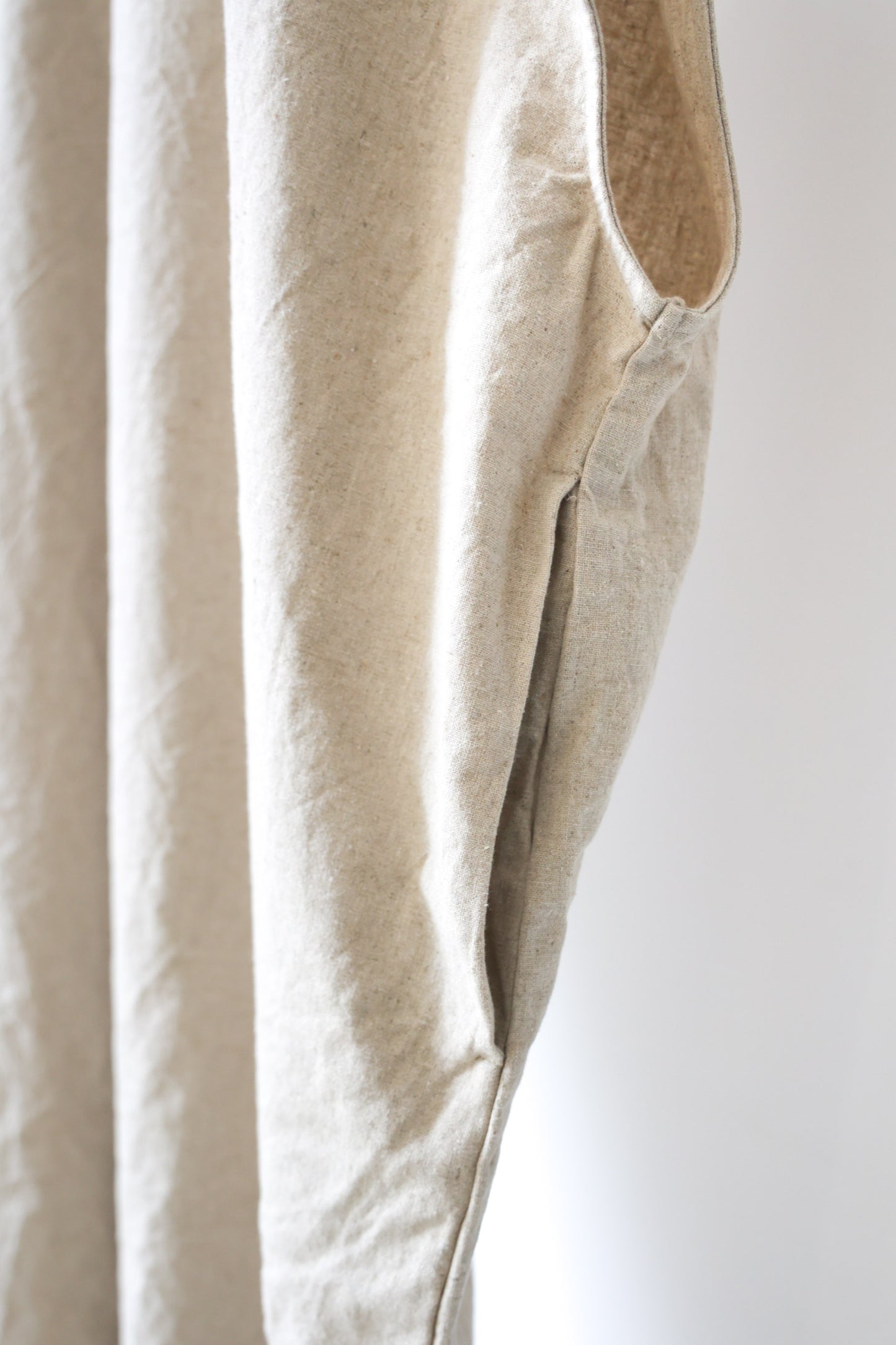 cotton linen wide one-piece