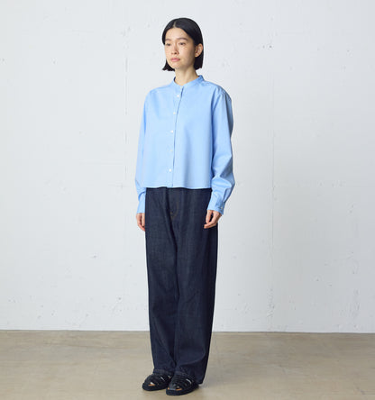 high waist straight denim