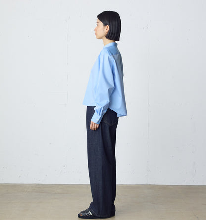 high waist straight denim