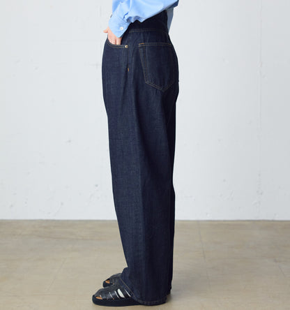 high waist straight denim