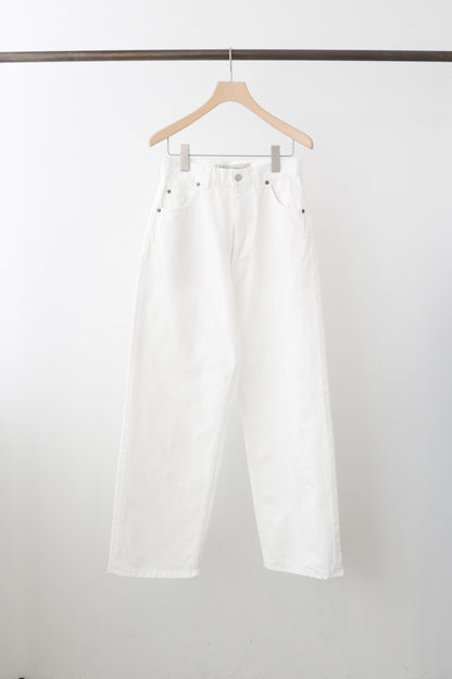high waist straight denim