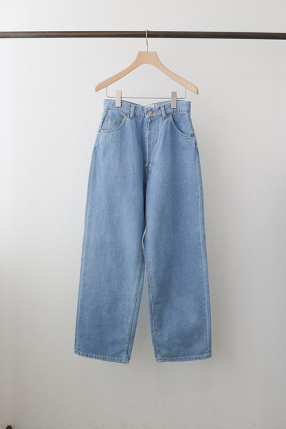 high waist straight denim