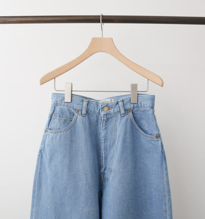 high waist straight denim