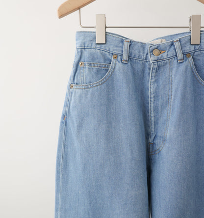 high waist straight denim
