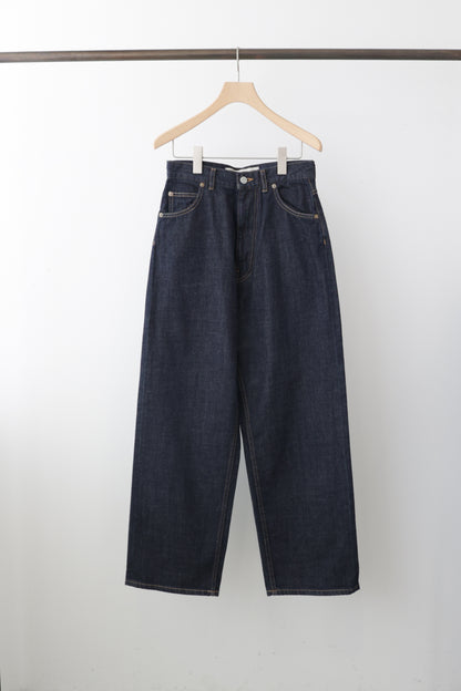 high waist straight denim