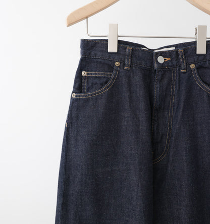 high waist straight denim