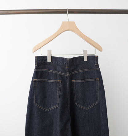 high waist straight denim