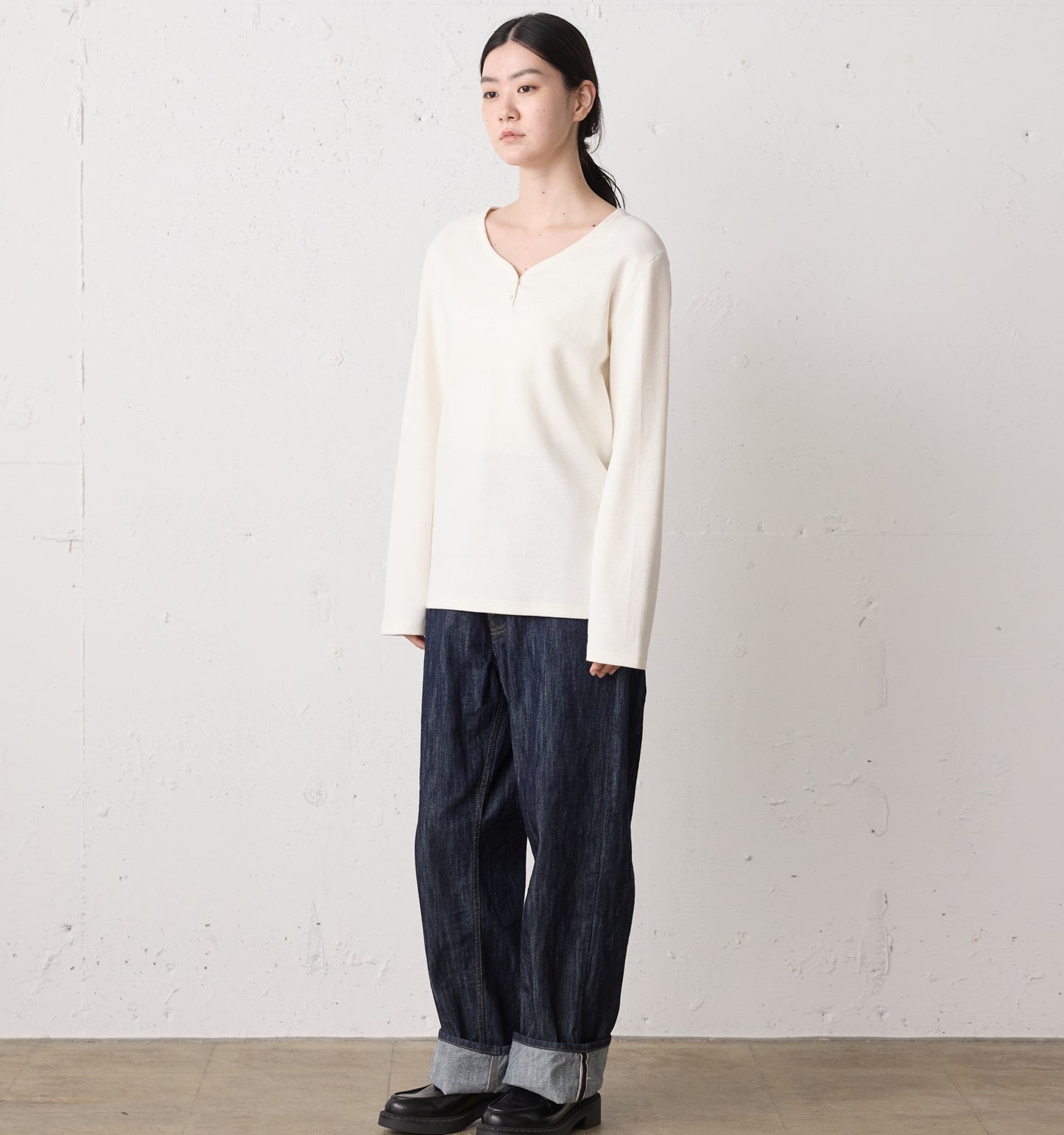 highwaist selvedge-denim