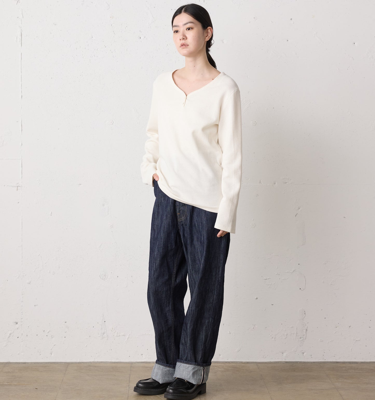 highwaist selvedge-denim