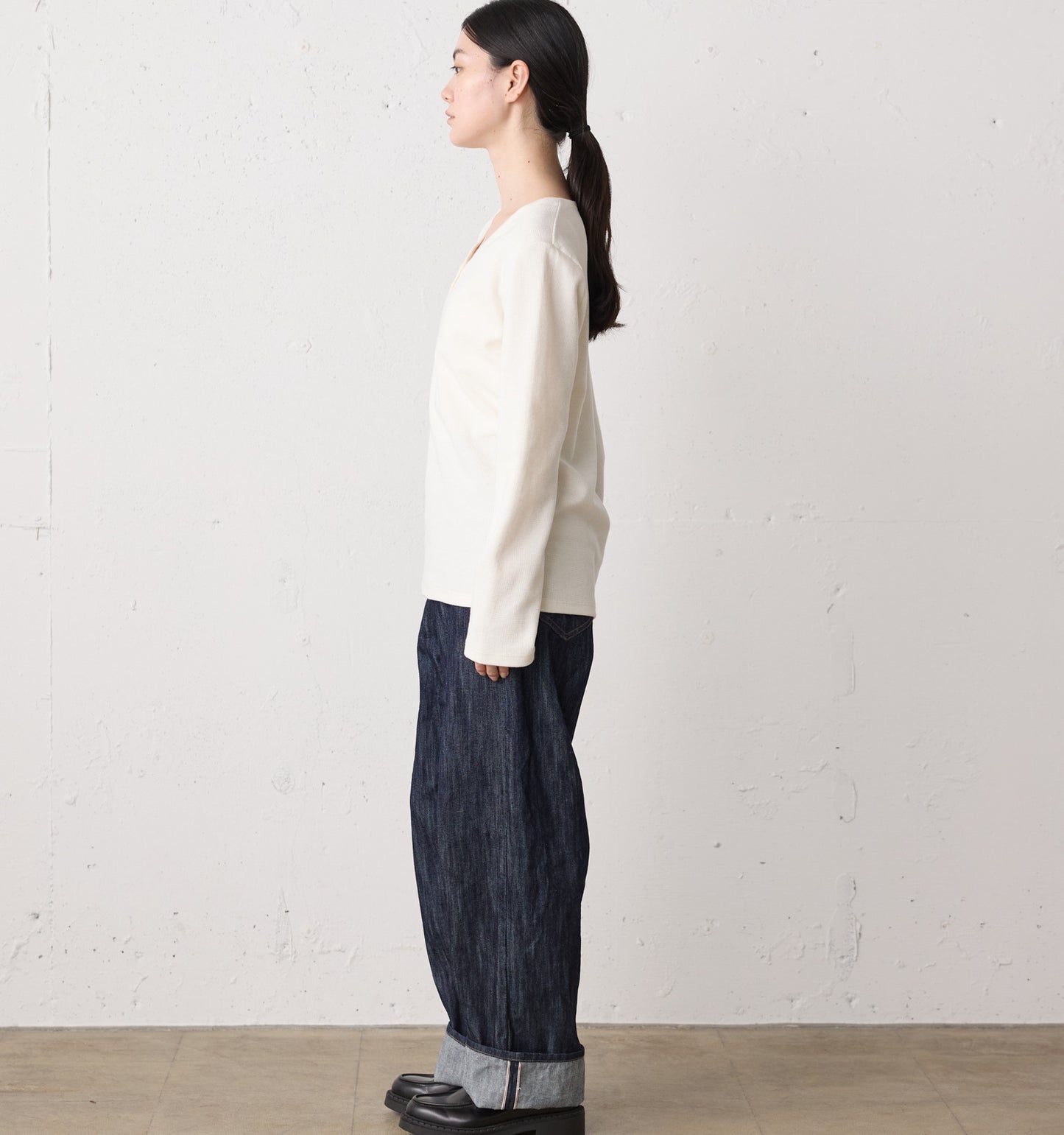 highwaist selvedge-denim