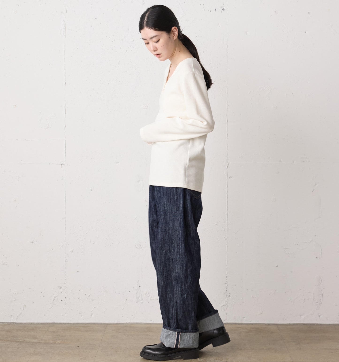 highwaist selvedge-denim
