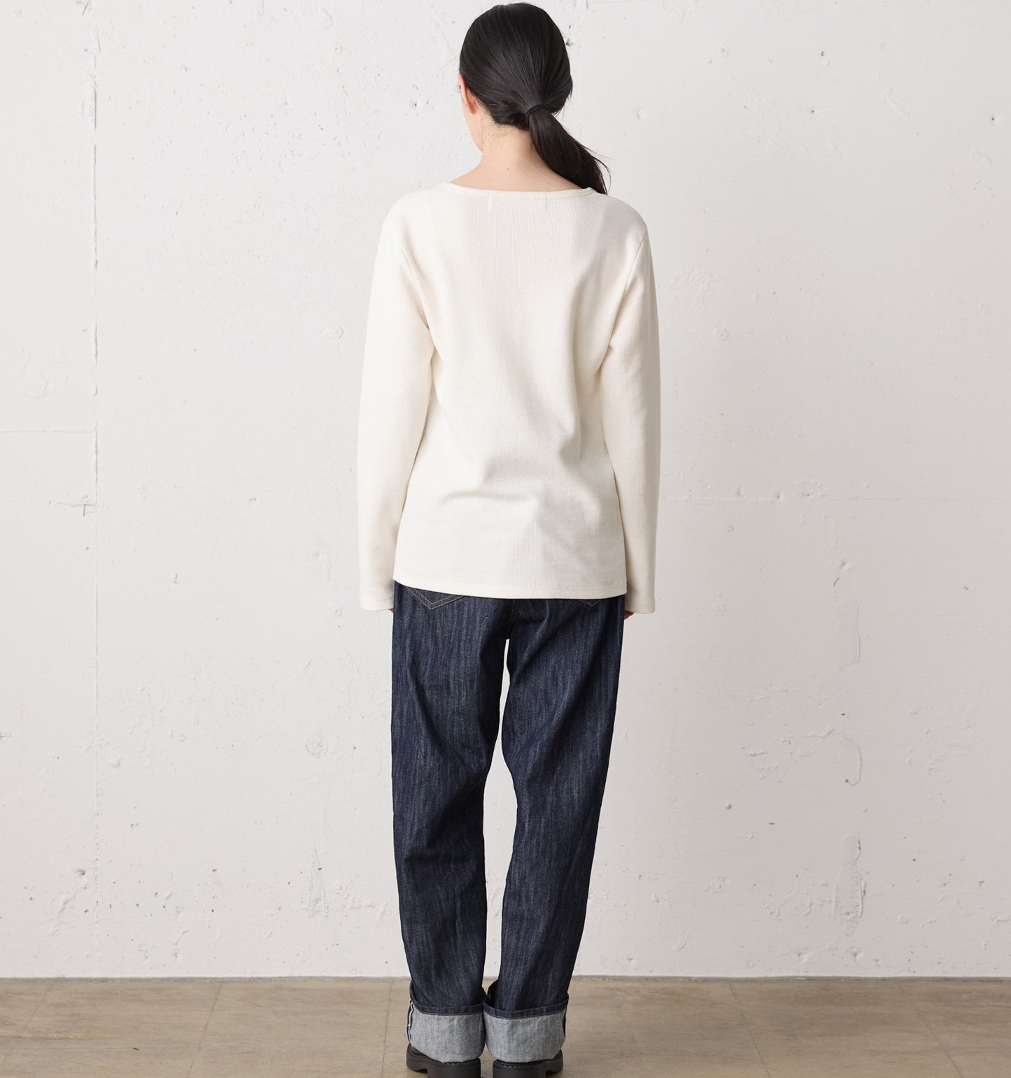highwaist selvedge-denim