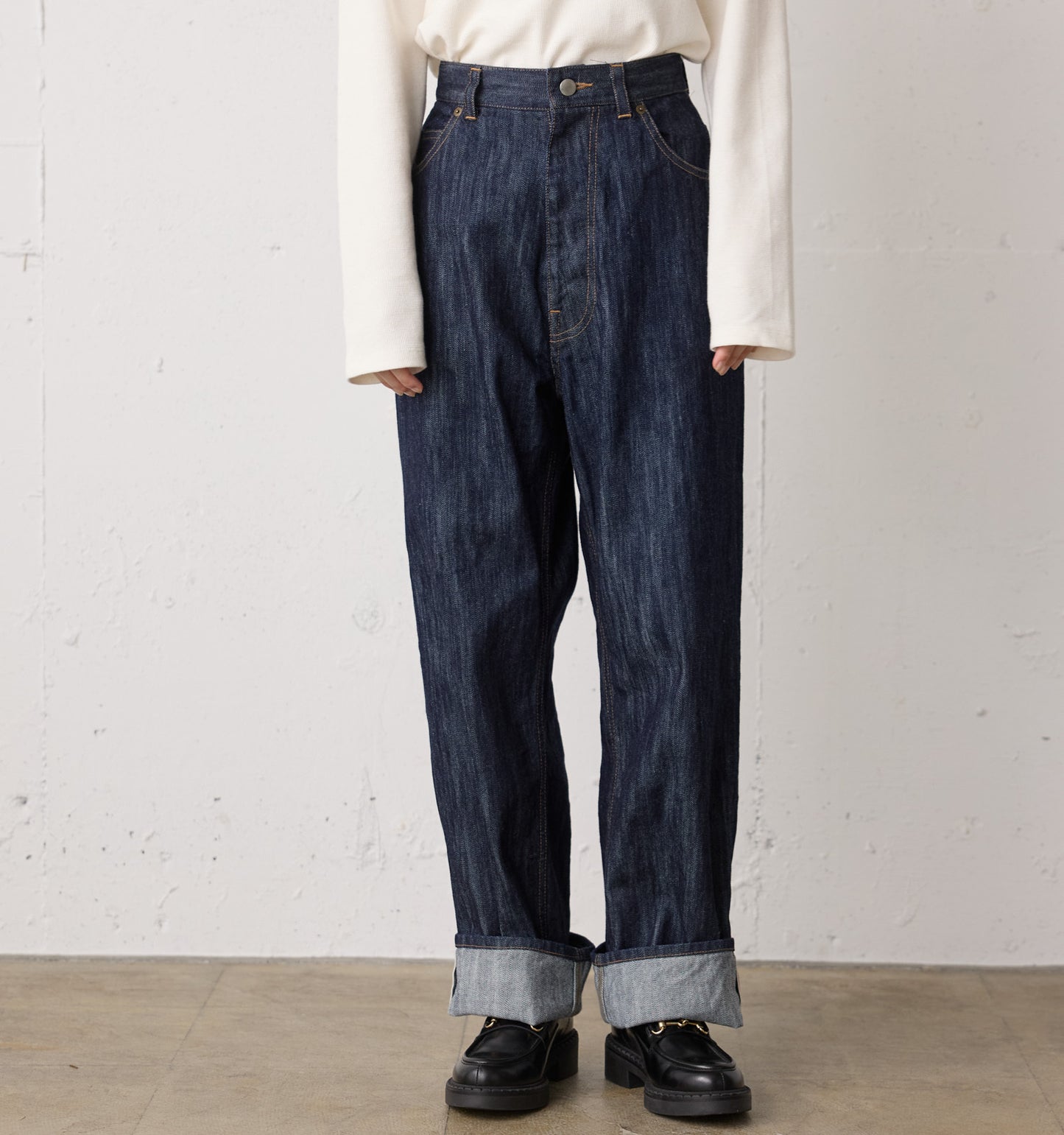 highwaist selvedge-denim
