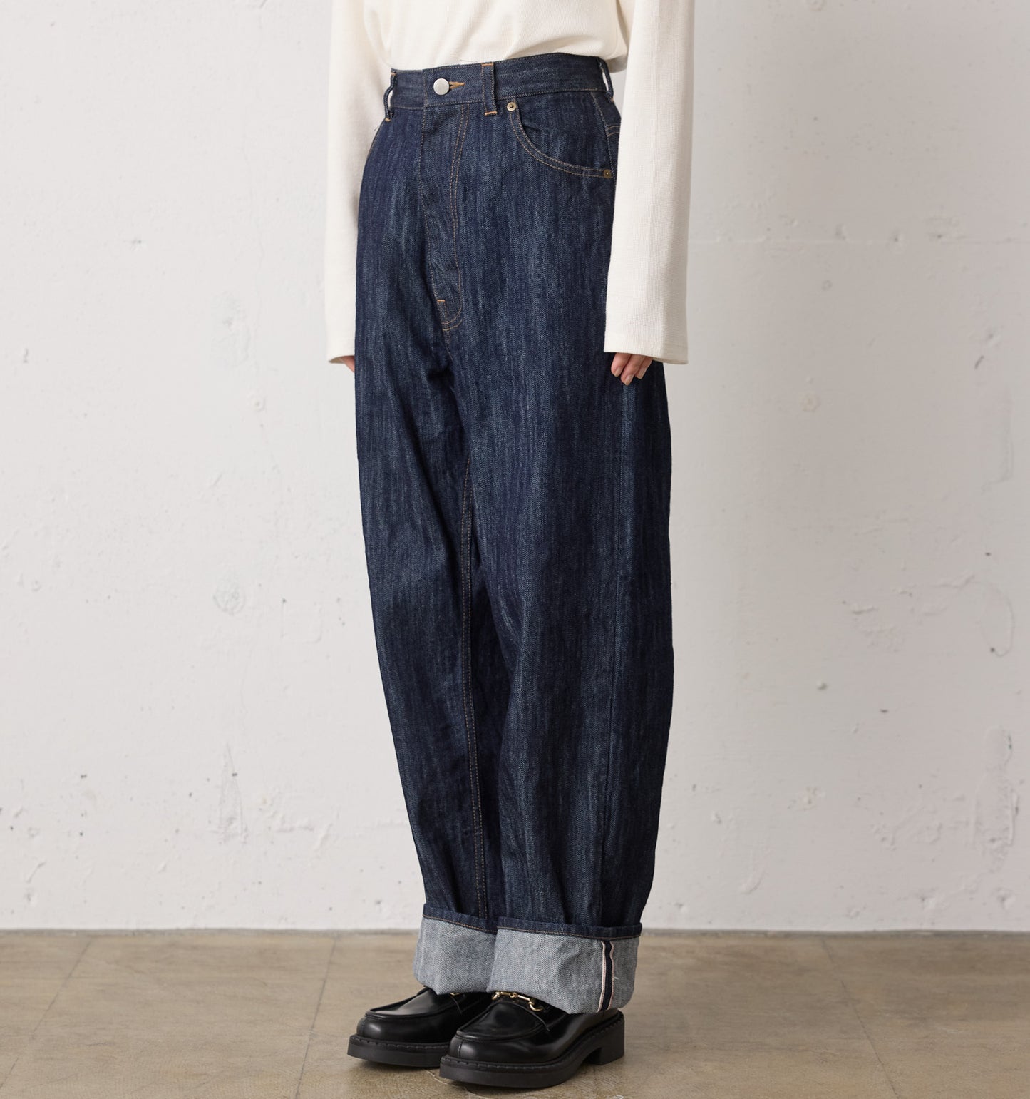 highwaist selvedge-denim