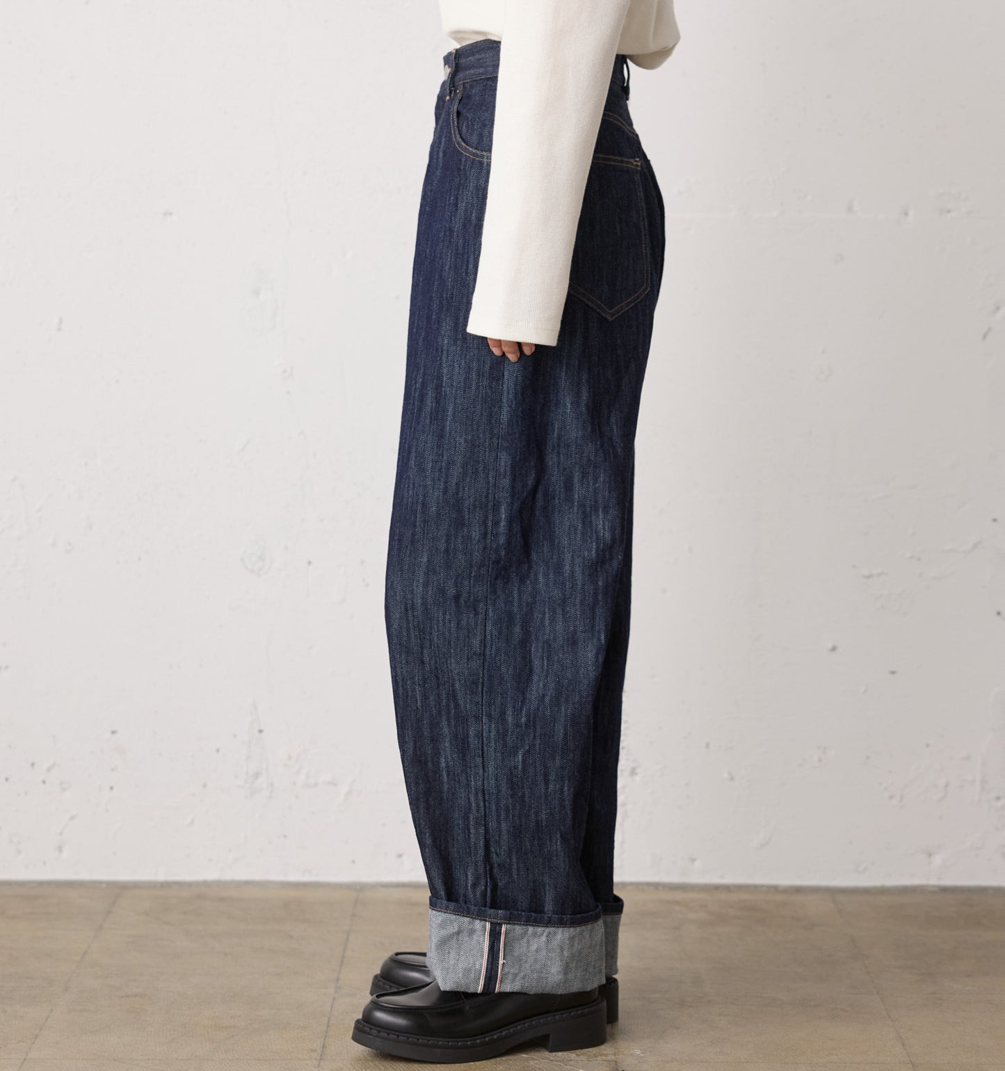 highwaist selvedge-denim