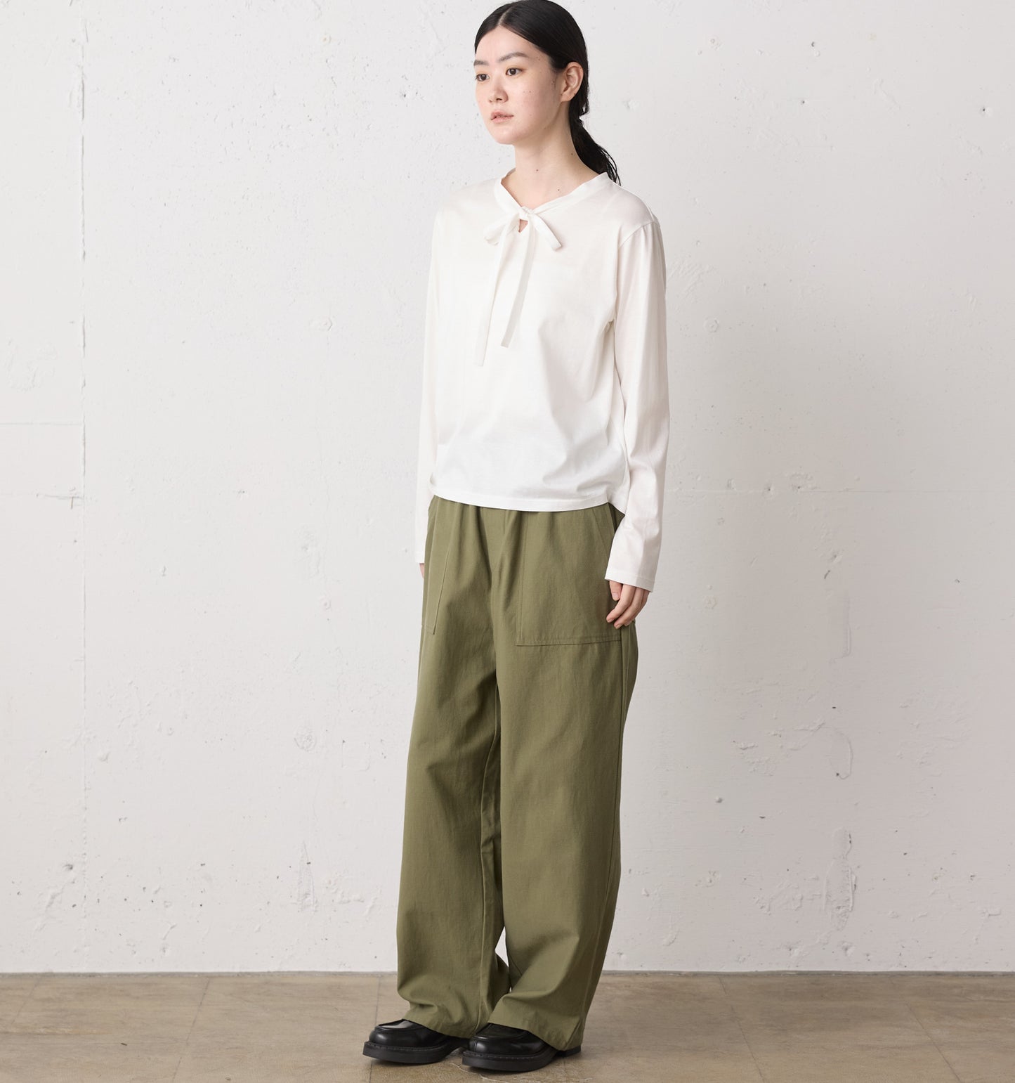 back satin baker pants