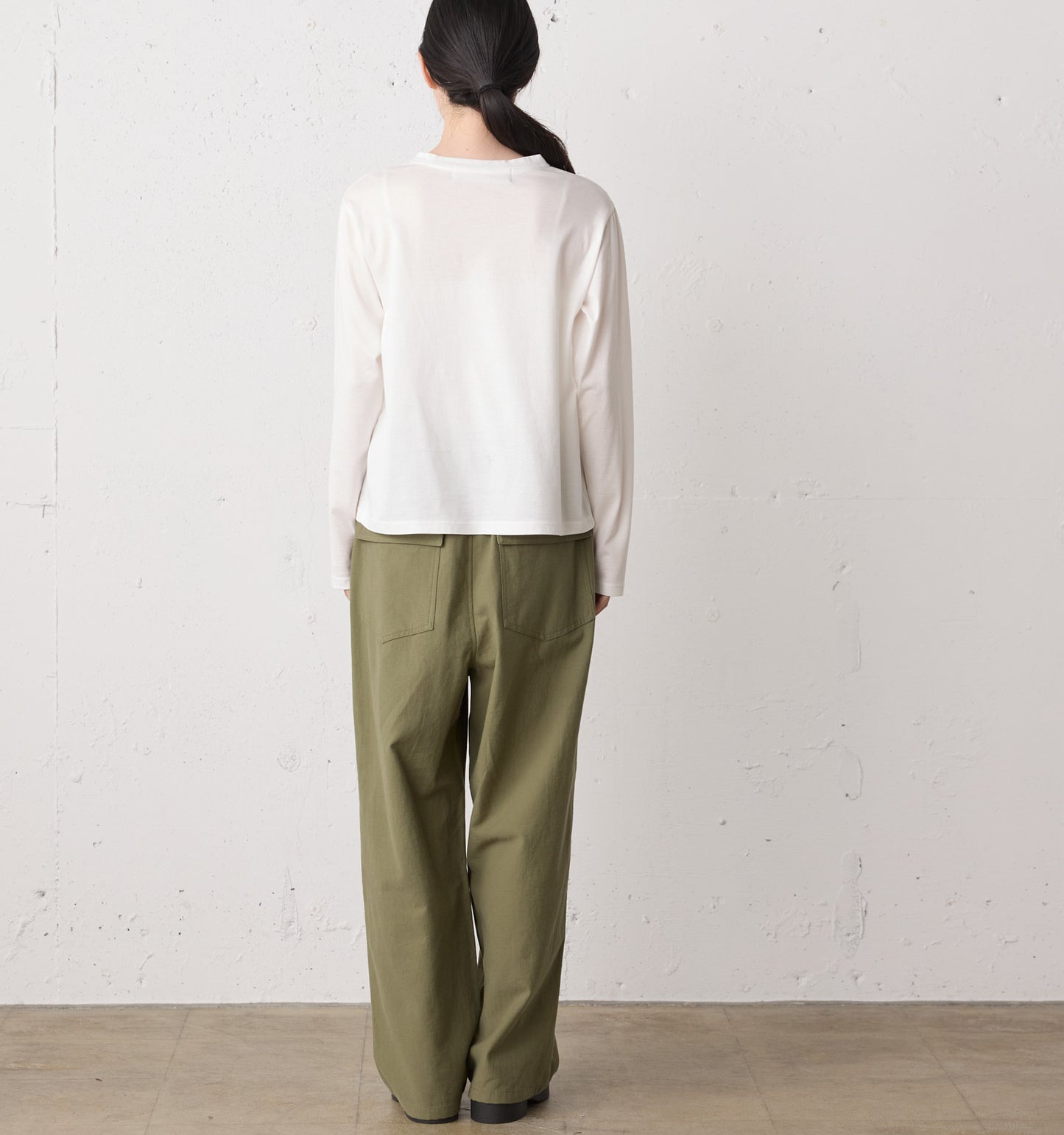 back satin baker pants