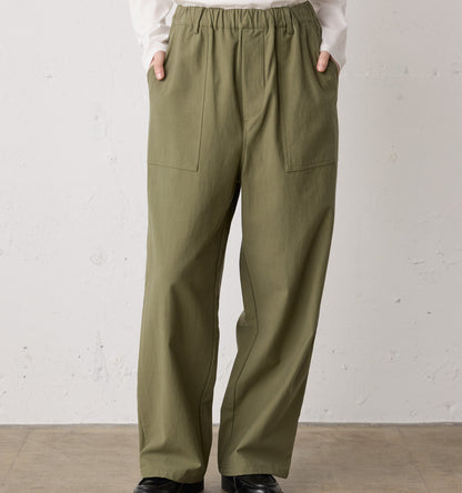 back satin baker pants