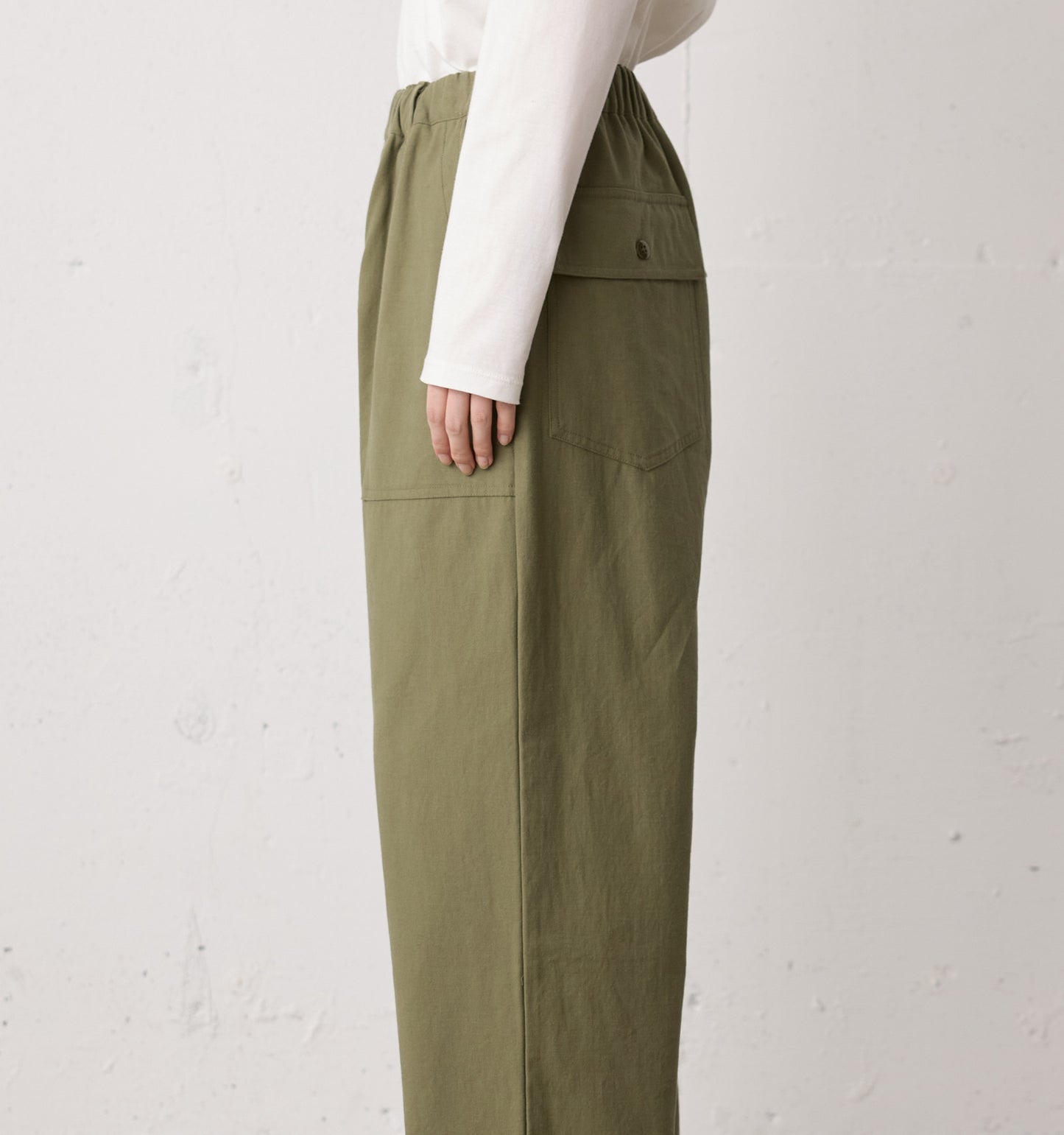 back satin baker pants