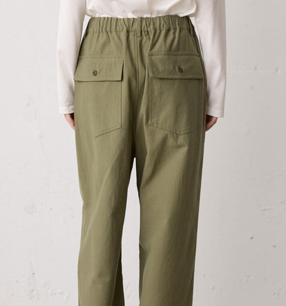 back satin baker pants