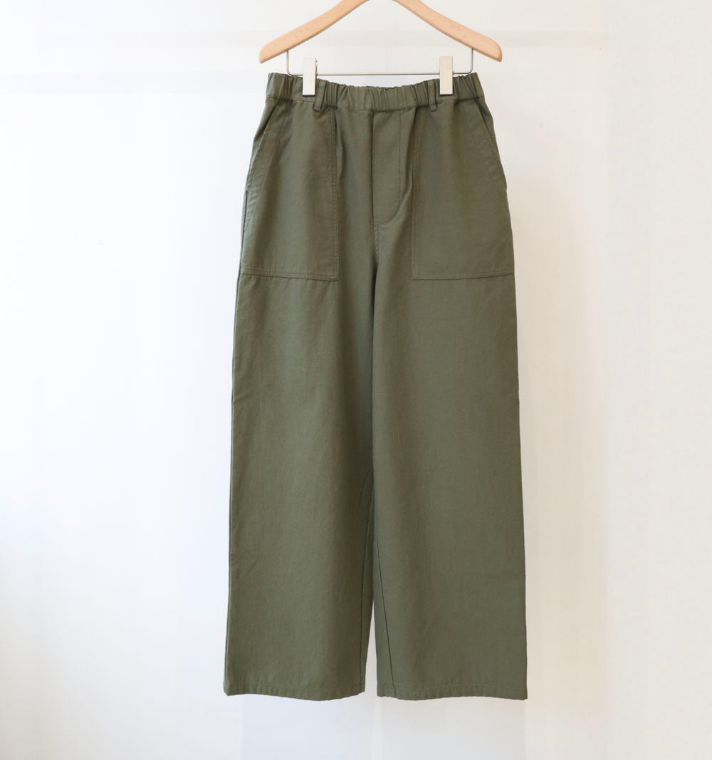 back satin baker pants