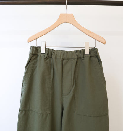 back satin baker pants