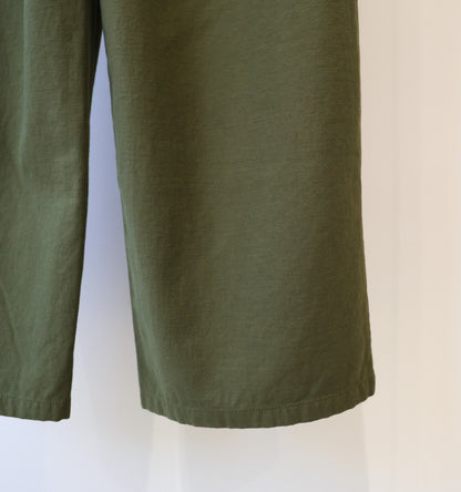 back satin baker pants