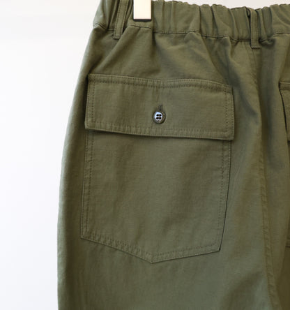 back satin baker pants