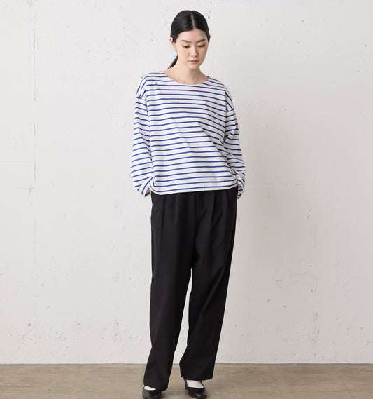 back satin 2tuck pants