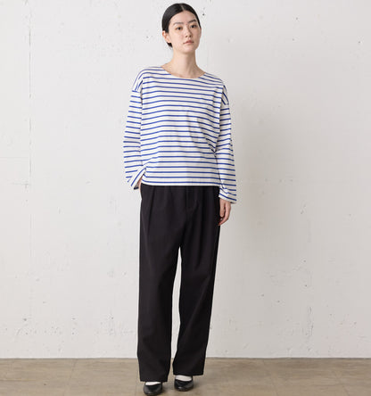 back satin 2tuck pants