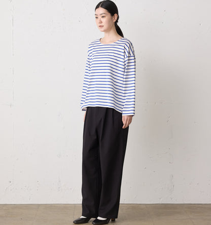 back satin 2tuck pants