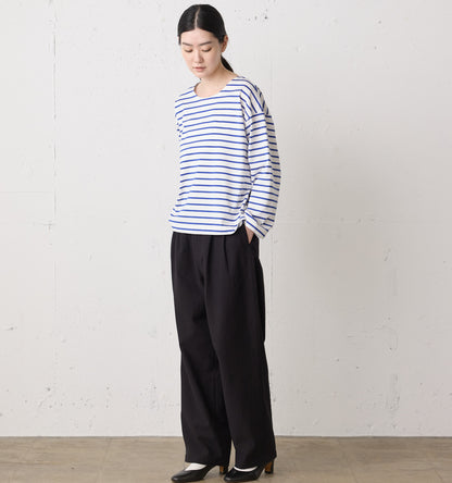 back satin 2tuck pants