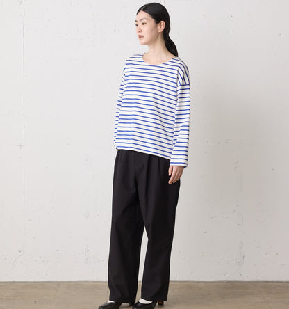 back satin 2tuck pants