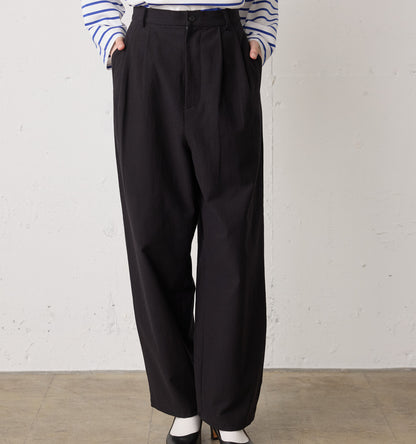 back satin 2tuck pants