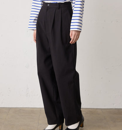 back satin 2tuck pants