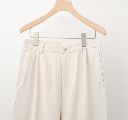 back satin 2tuck pants