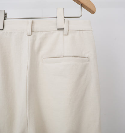 back satin 2tuck pants