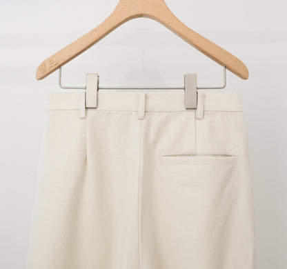 back satin 2tuck pants