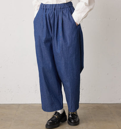 denim wide easy pants