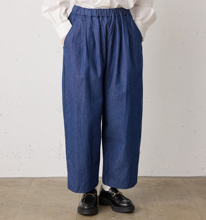 denim wide easy pants