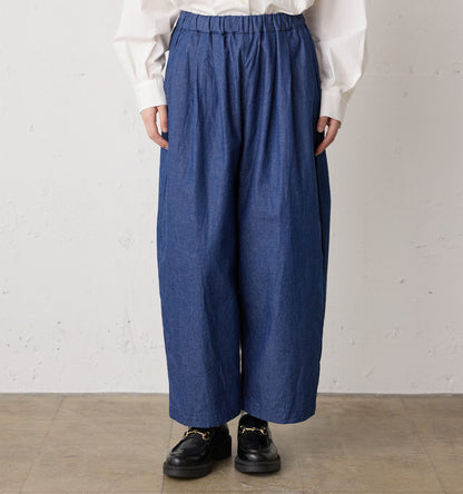 denim wide easy pants
