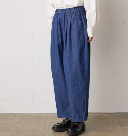 denim wide easy pants
