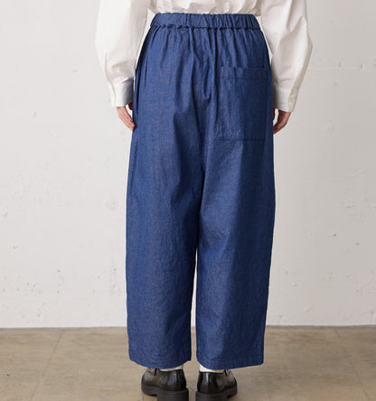 denim wide easy pants