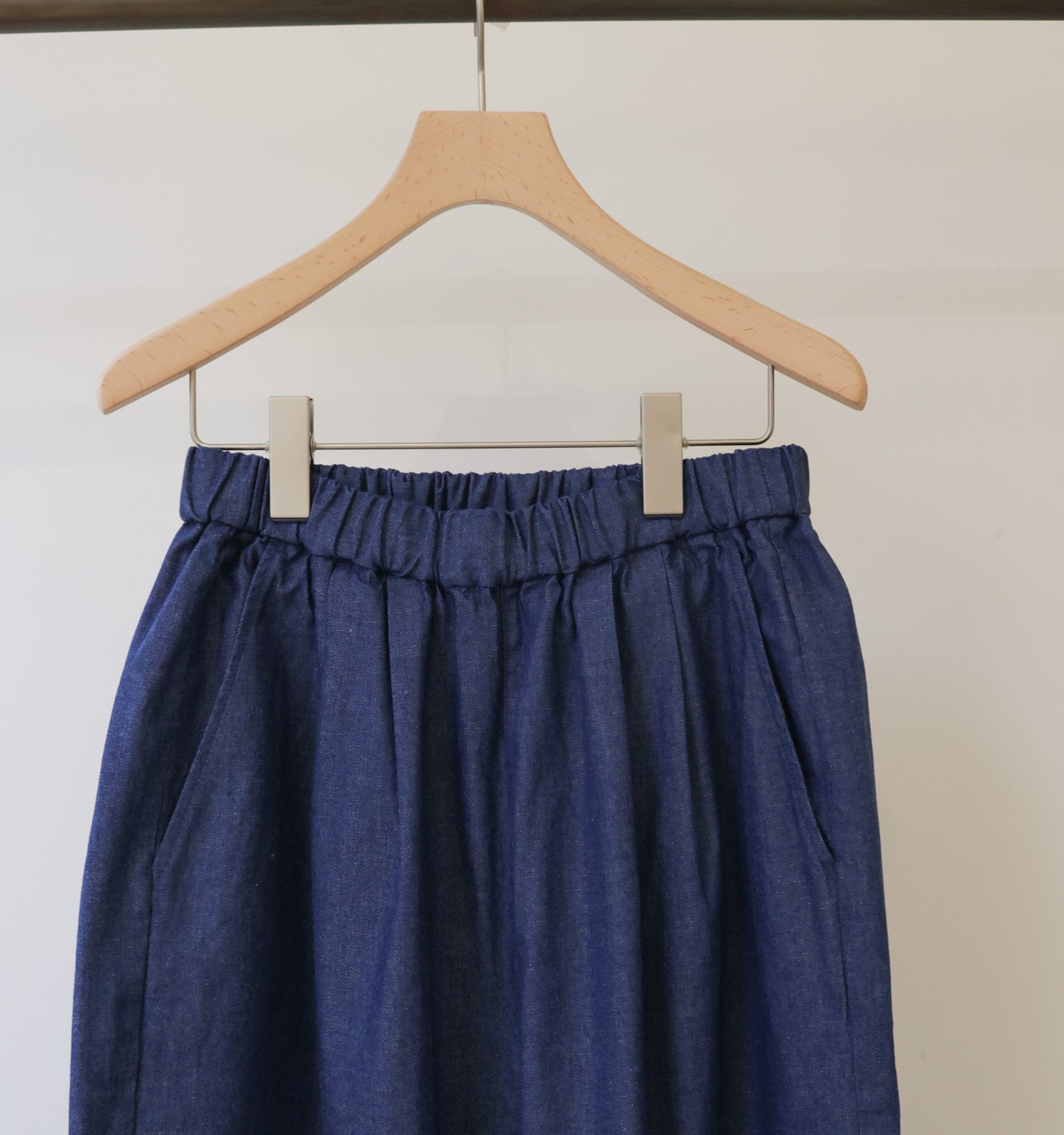 denim wide easy pants