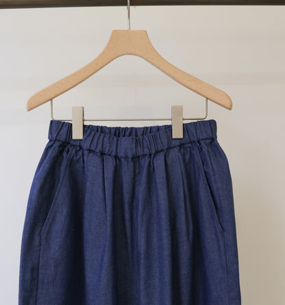denim wide easy pants