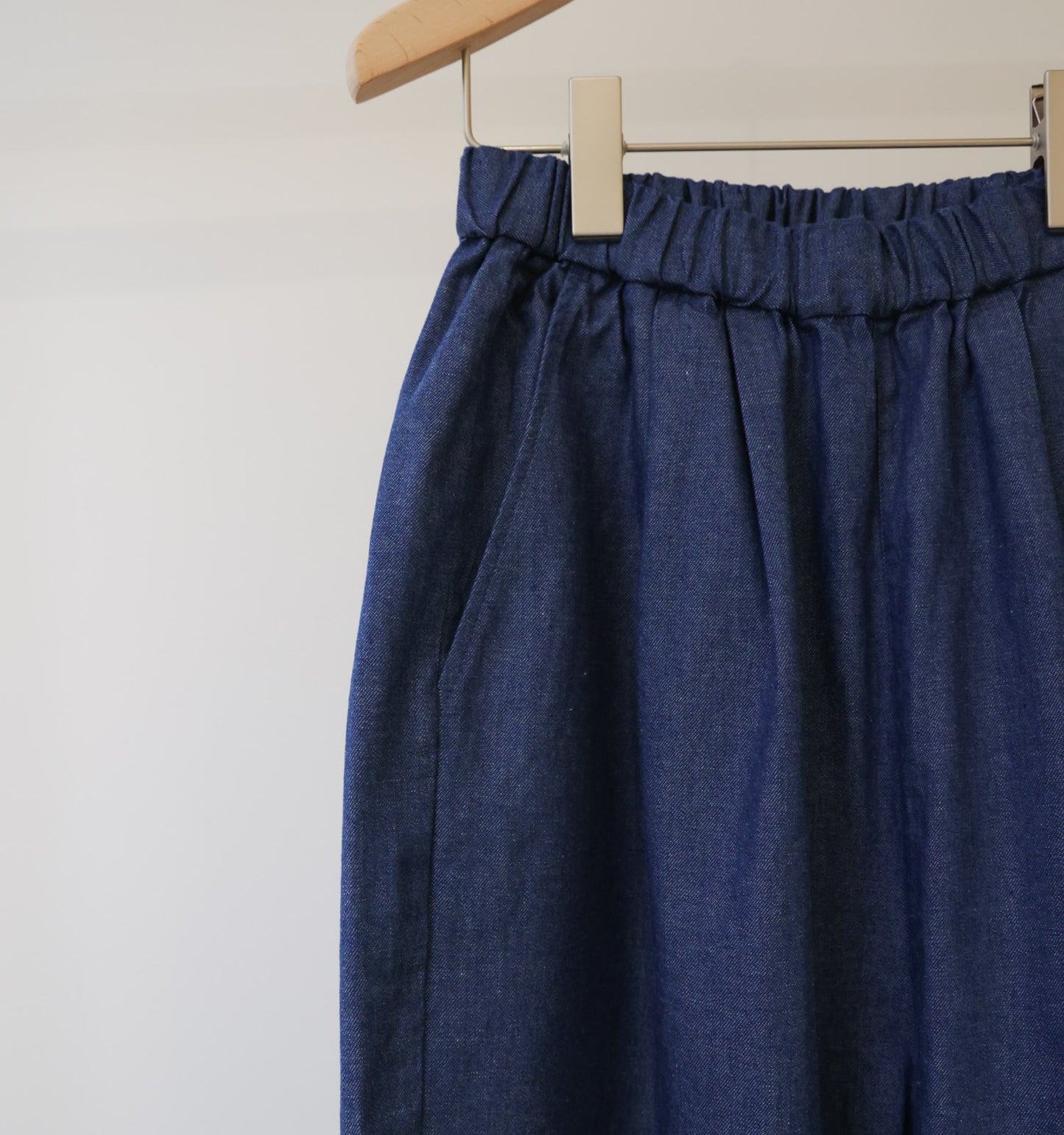 denim wide easy pants