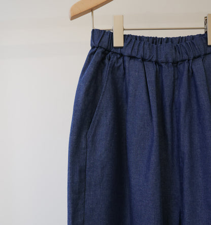 denim wide easy pants