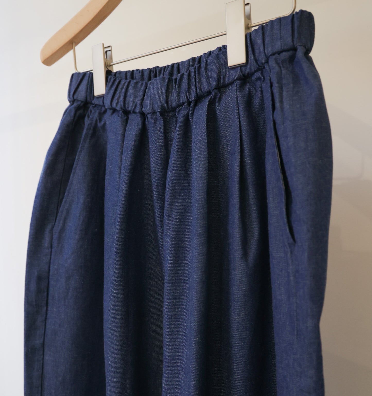 denim wide easy pants
