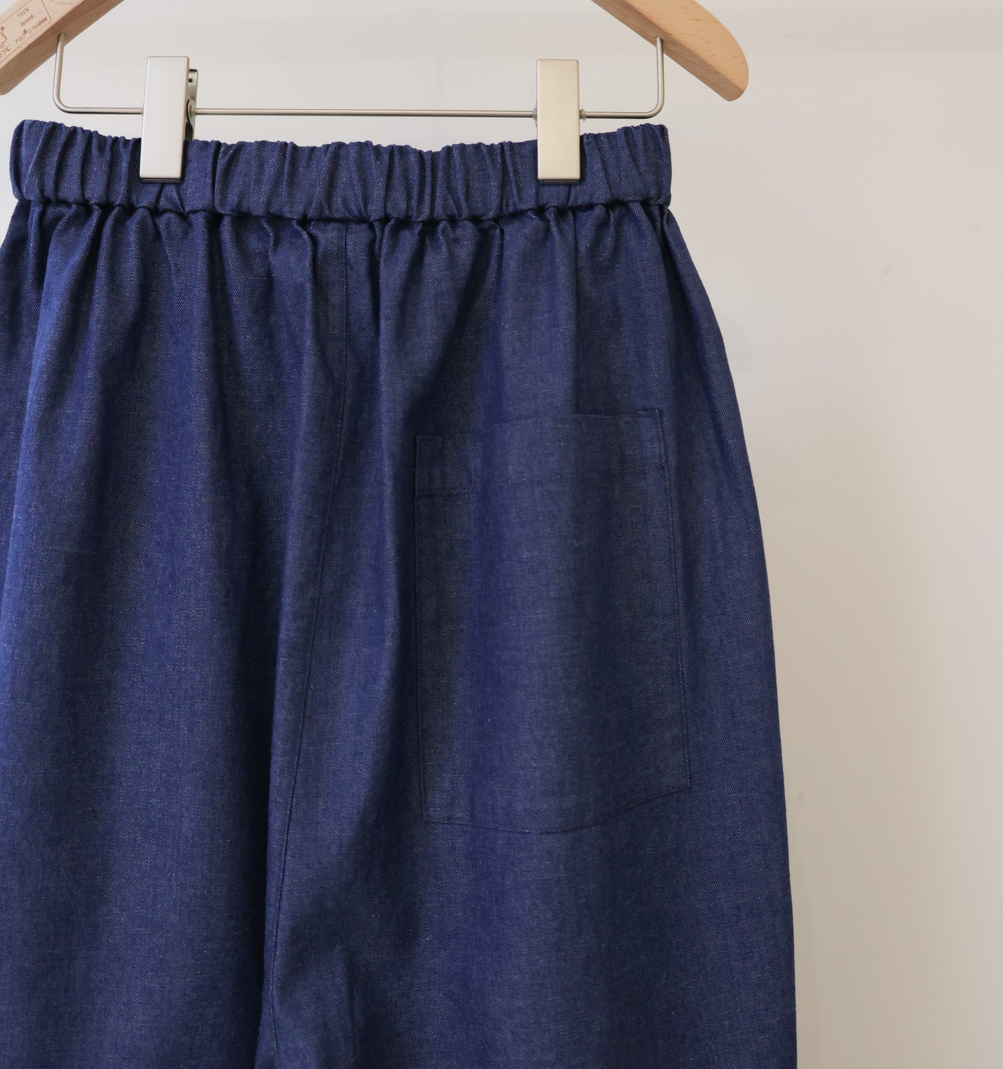 denim wide easy pants